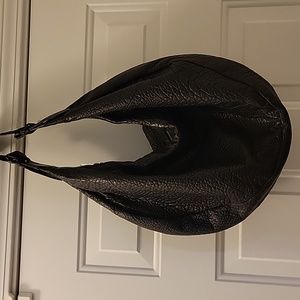 Me Char Pebbled Leather Hobo Shoulder Bag Large